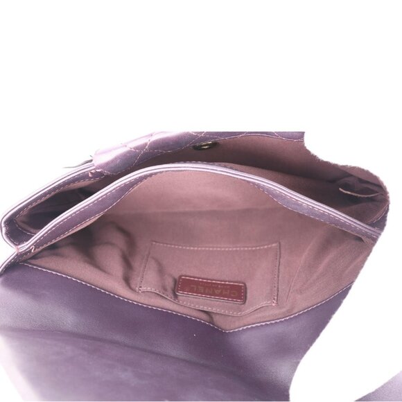 Chanel  Fold Up Again Quilted Lambskin Leather Clutch Purple - Picture 10 of 11